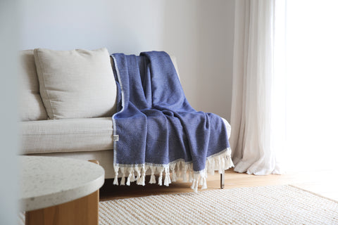 Riveria Blanket - Dark Blue
