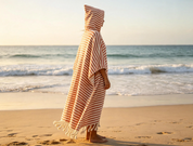 Adult Hooded Towel - Coral