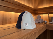 Sauna hat and towel combo