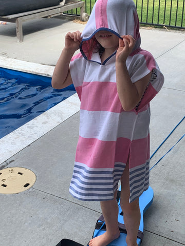 The Ezy Towel in Pink and Blue