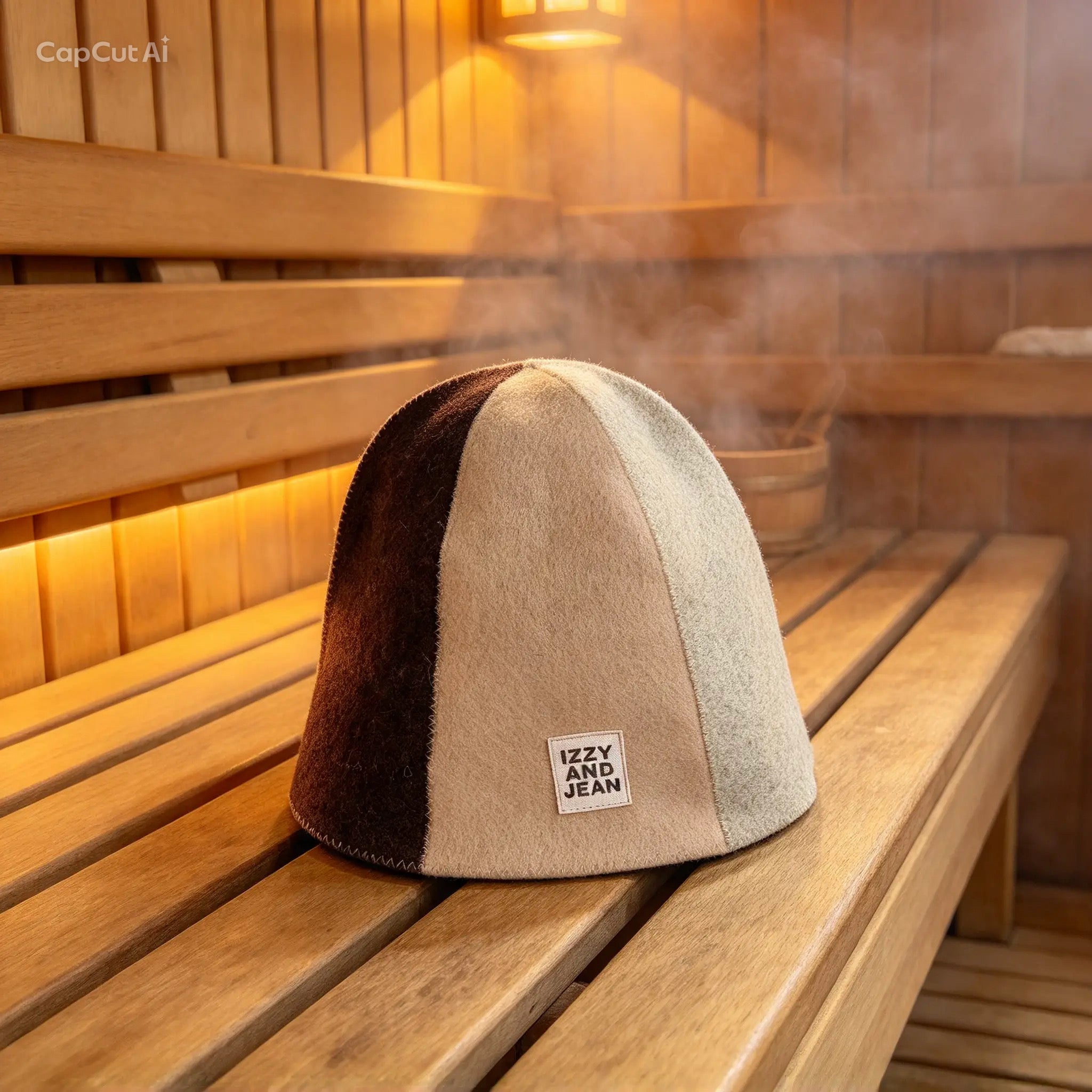 Izzy and Jean Sauna Hats