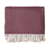 Riveria Blanket - Burgundy