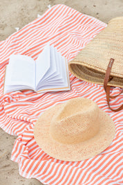 St Tropez Turkish Towel Coral