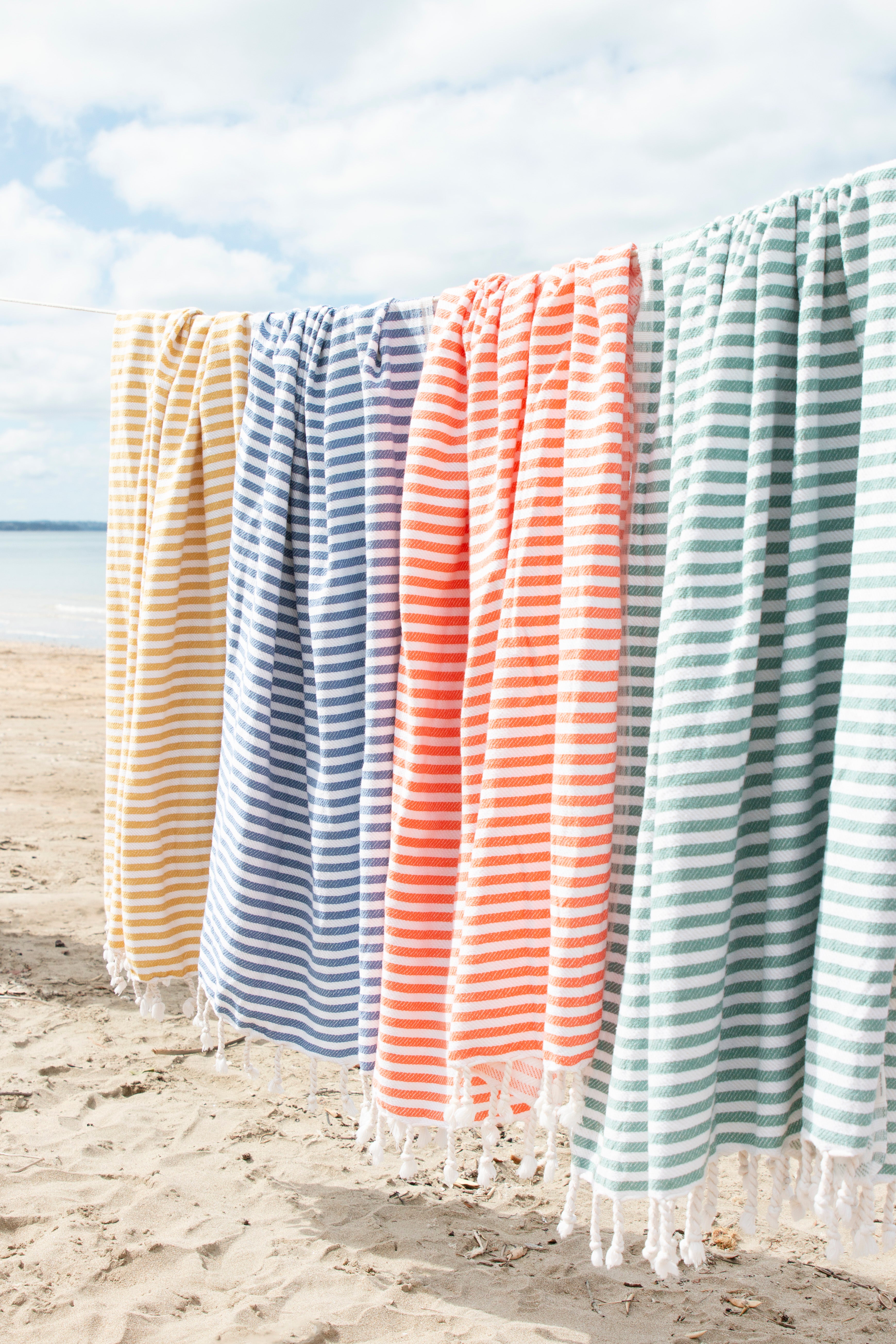 St Tropez Turkish Towel Coral