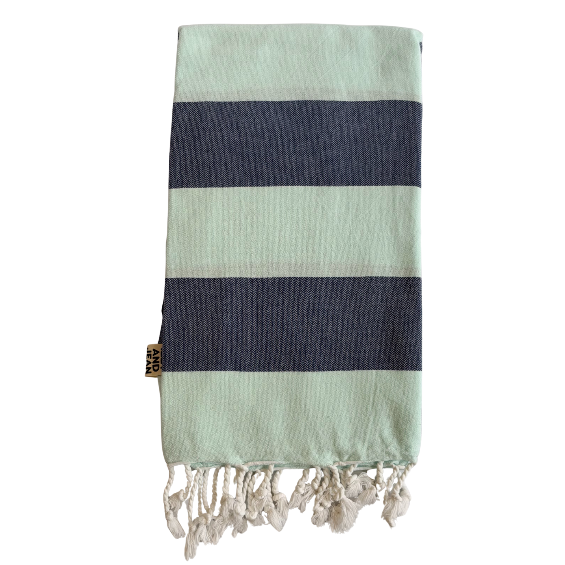 Santorini Towel Navy Blue Mint