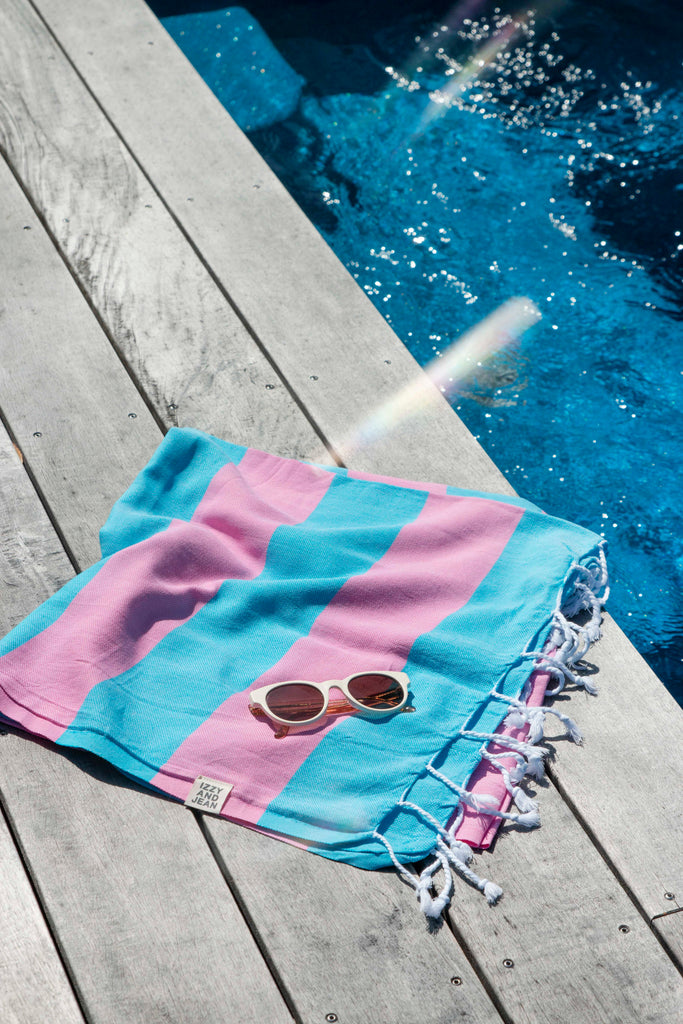 Santorini Towel Marine Hot Pink