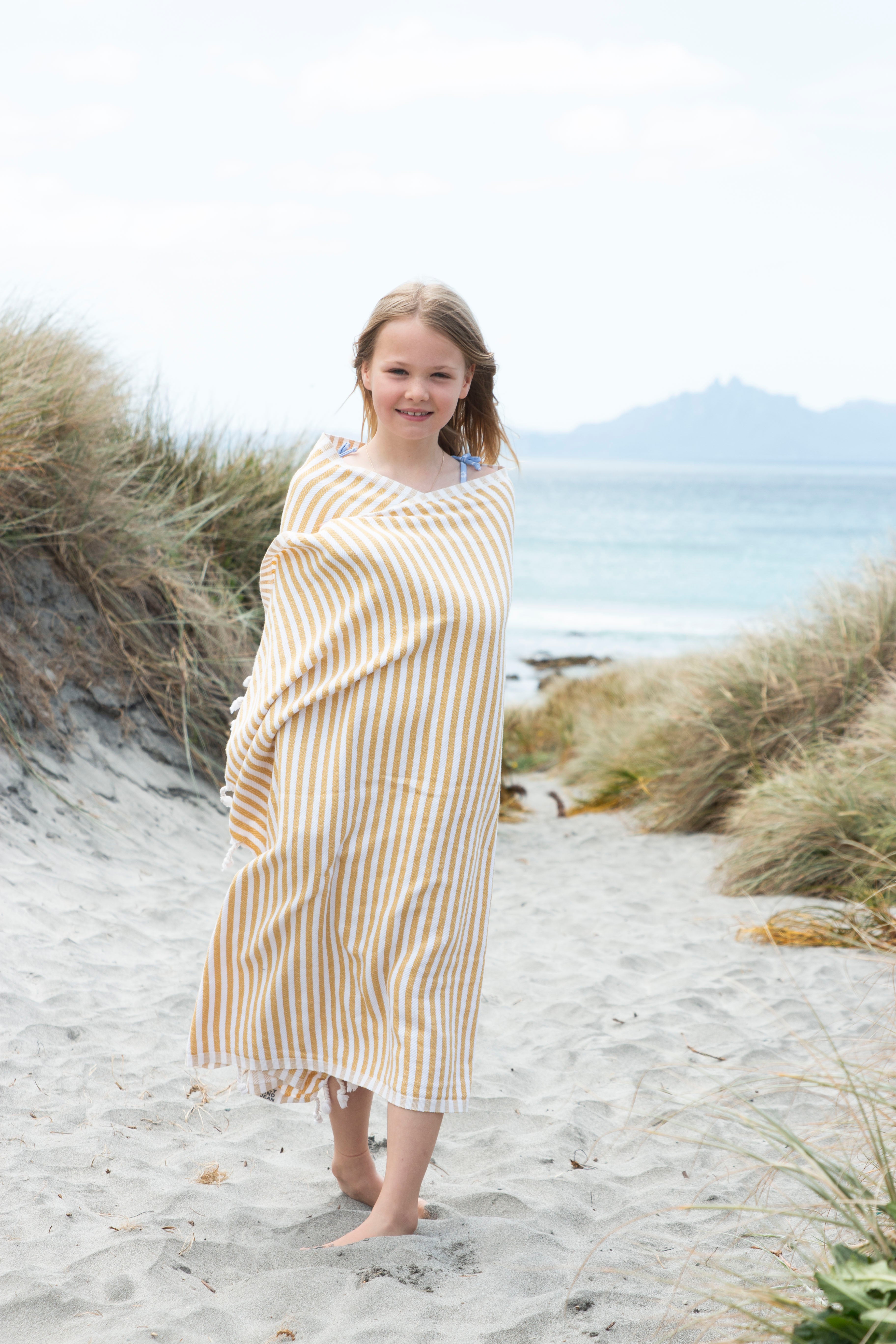 St Tropez Turkish Towel Mustard