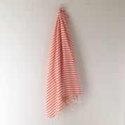 St Tropez Turkish Towel Coral
