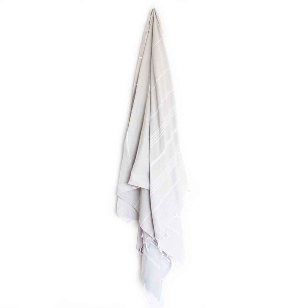 Classic Turkish Towel Pale Grey