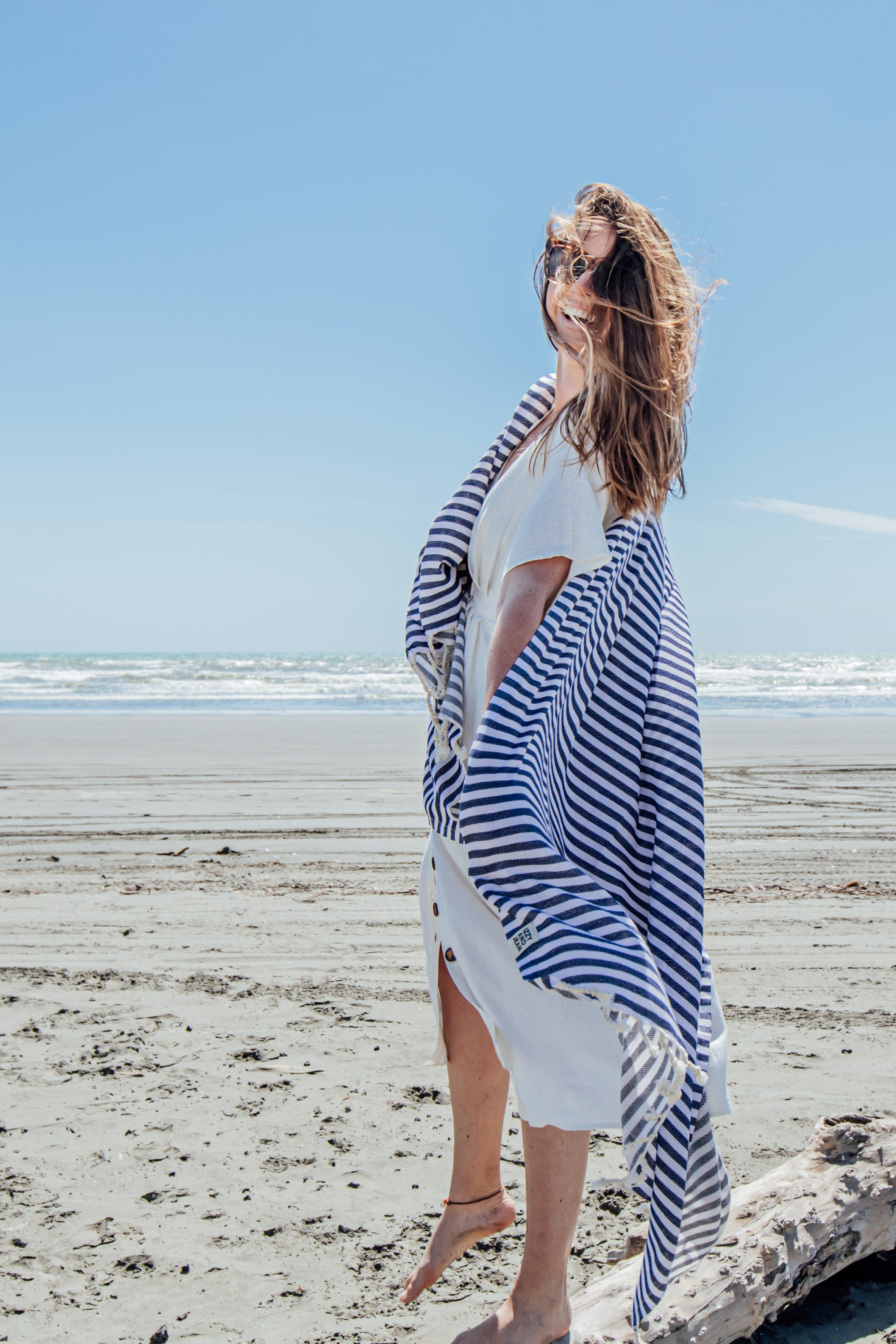 St Tropez Turkish Towel Navy