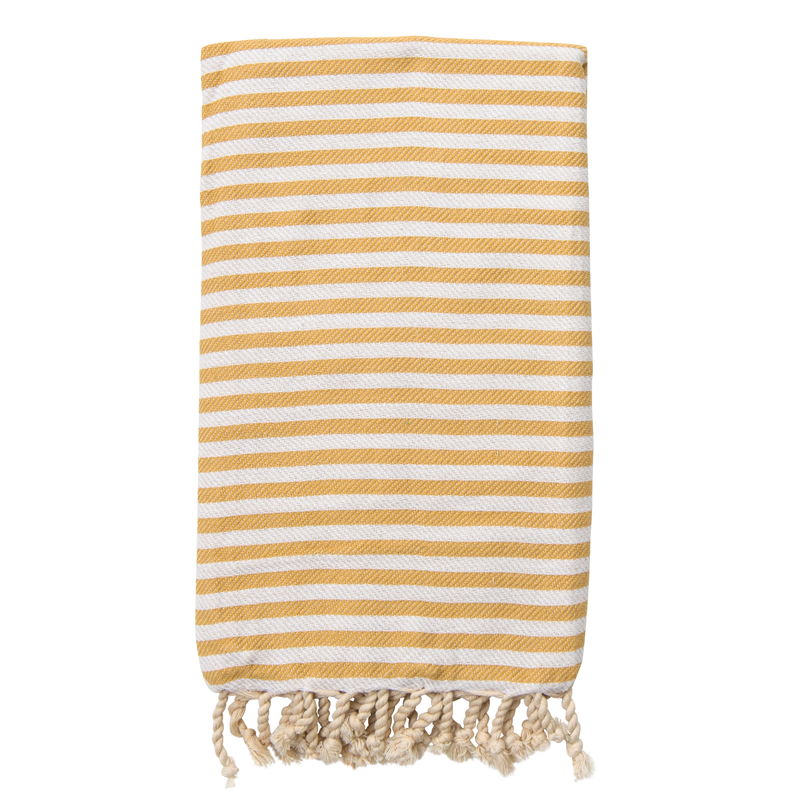 St Tropez Turkish Towel Mustard