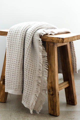 Waffle Bath Towel - Oatmeal